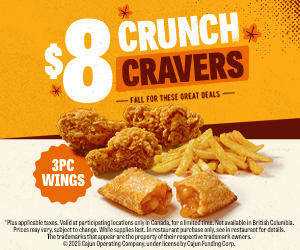 $8 Crave the Crunch - Wing Meal Deal