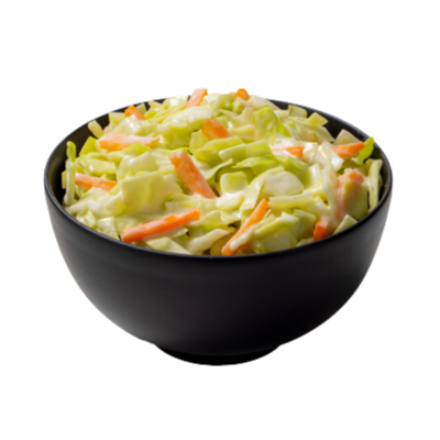 Fresh, vibrant Church's Texas Chicken coleslaw​, with shredded cabbage and carrots in a creamy, tangy dressing.
