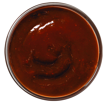  Small dipping cup of rich, smoky BBQ sauce from Church's Texas Chicken, perfect for tenders or sandwiches.
