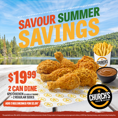 Savour Summer Savings - 2 Can Dine