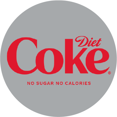 An ice-filled cup of crisp Diet Coke, offering a refreshing, sugar-free beverage option from Church's Texas Chicken.