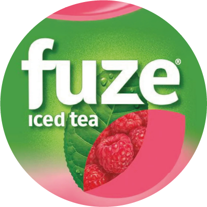 A refreshing cup of Fuze Iced Tea from Church's Texas Chicken.