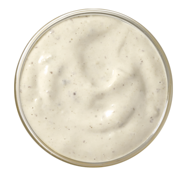 Creamy Ranch dipping sauce from Church's Texas Chicken, offering a cool and savory flavor for all your sides.