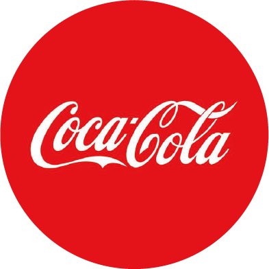 A clear cup filled with ice and sparkling Coca-Cola, a classic refreshing soda from Church's Texas Chicken.